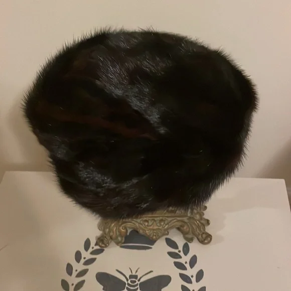 vintage fur beautiful made in Greece hat